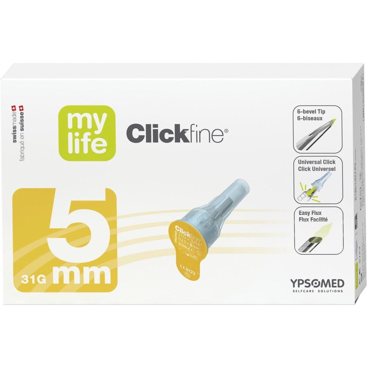 Aiguilles pour stylo Clickfine 5 mm 31G