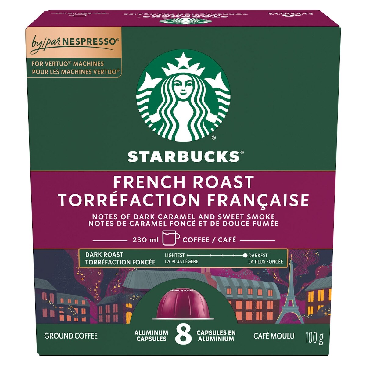 Torr. française pour NESPRESSO VERTUO, café