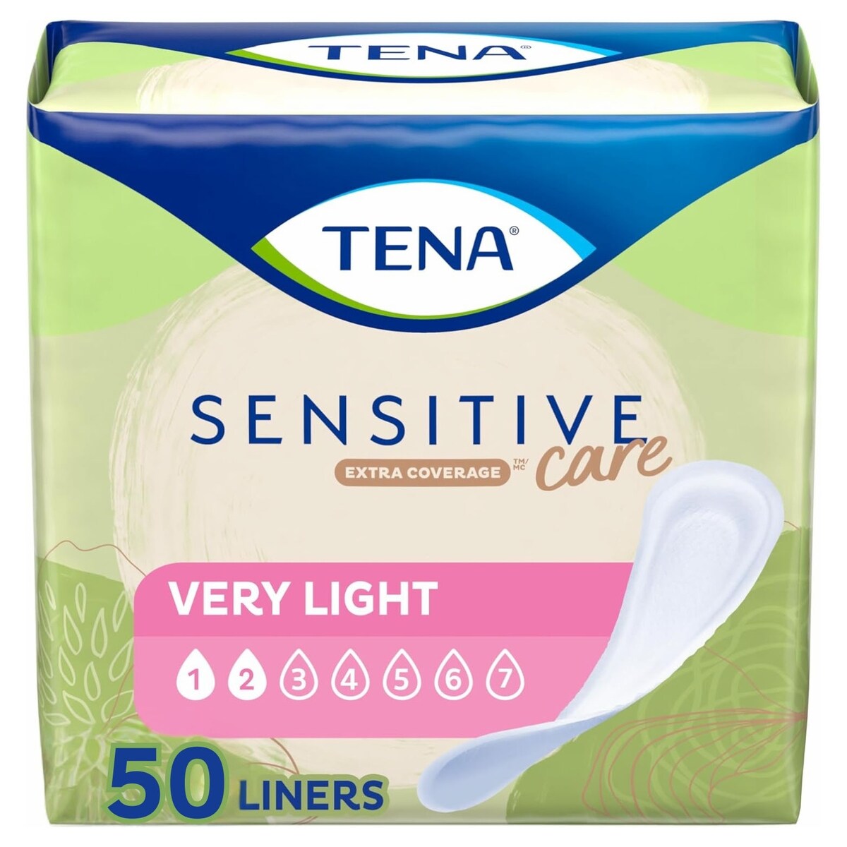 Sensitive Care Serviettes pour incontinence Protège-dessous, absorption Très légère, 50 unités