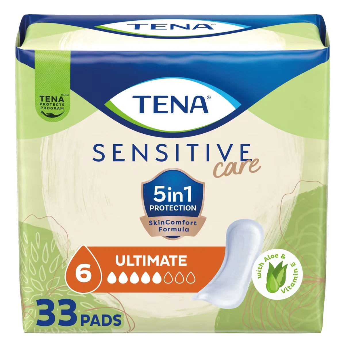 Serviettes d'incontinence TENA Sensitive Care, absorption ultime