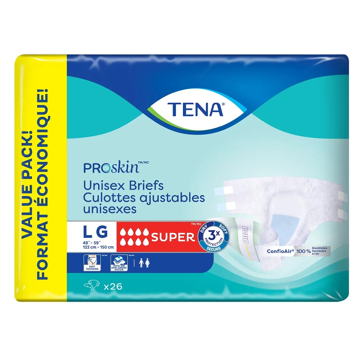 Culottes Adjustables contre l’incontinence - Absorption Super - Grand