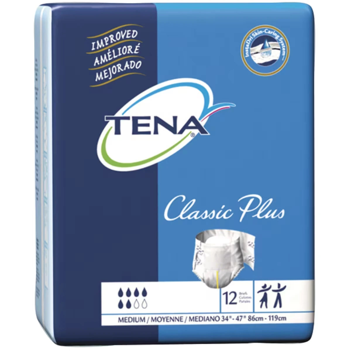 Culottes Classic plus, absorption élevée,  Moyen, Blanc