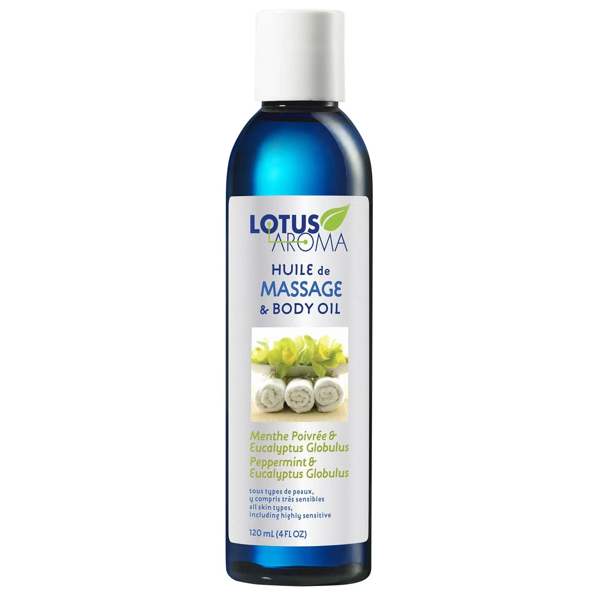 Huile de Massage Menthe Poivrée & Eucalyptus Globulus