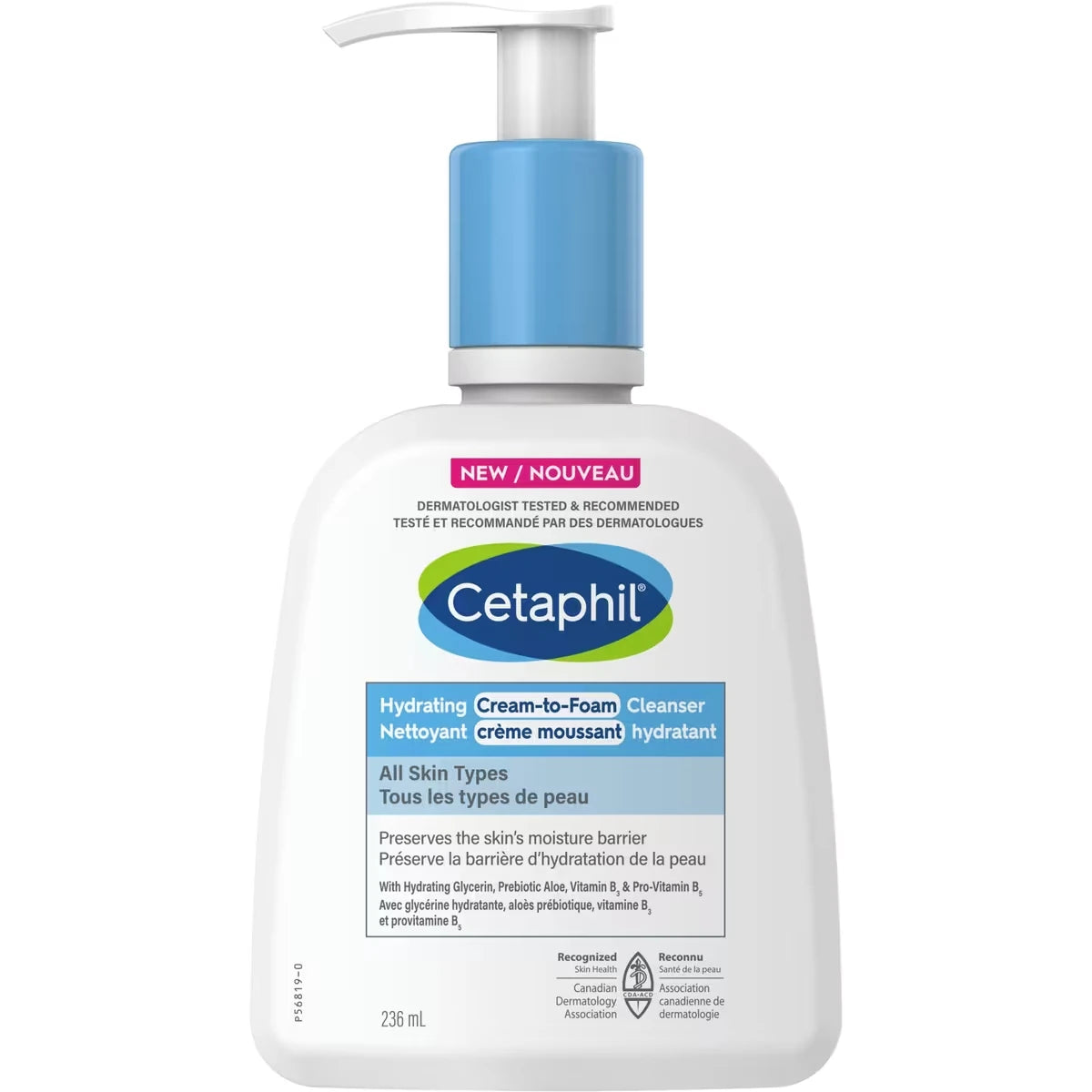 Hydrating Cream to Foam Cleanser - Hydrating Face Wash with Niacinamide, Amino Acid and Prebiotic Aloe