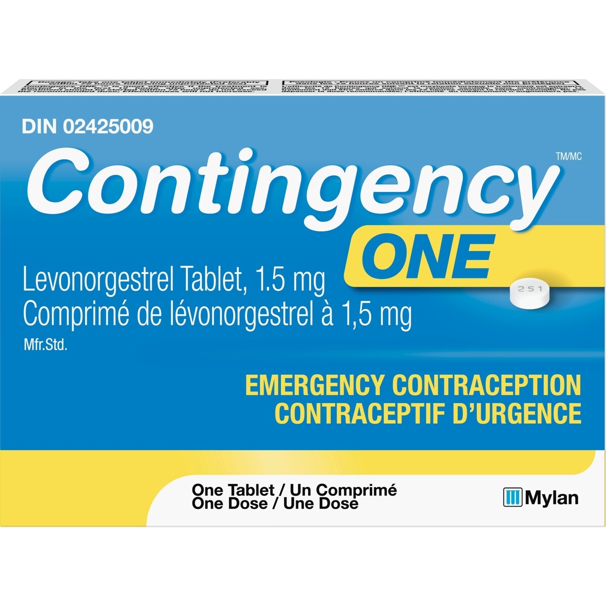 Comprimé de lévonorgestrel 1.5 mg
