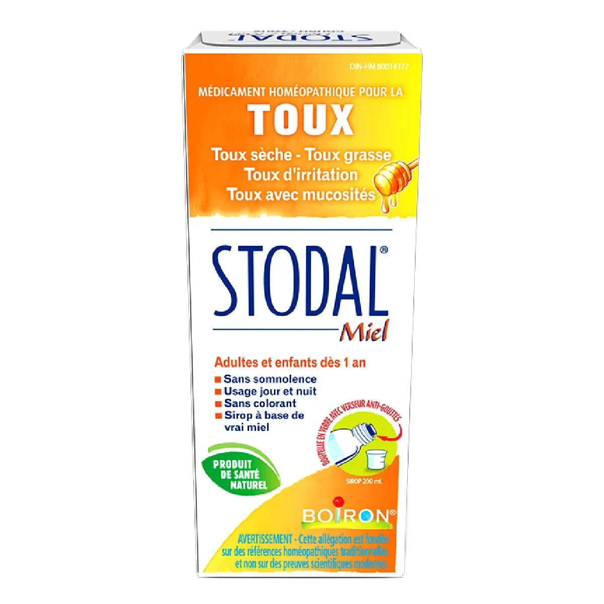Stoda Miel pour la toux sèche ou la toux grasse