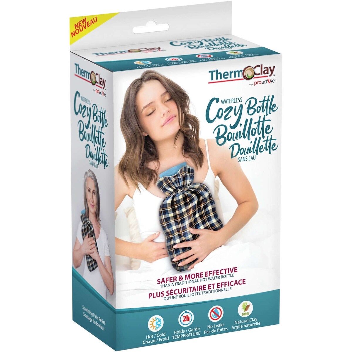 ProActive ™ - Therm-O-Clay ™ - Bouillotte Douillette sans eau