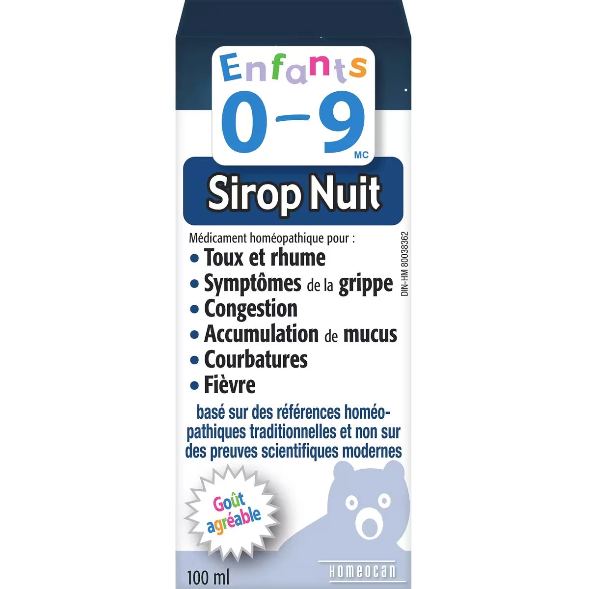 Enfants 0-9 Sirop Nuit