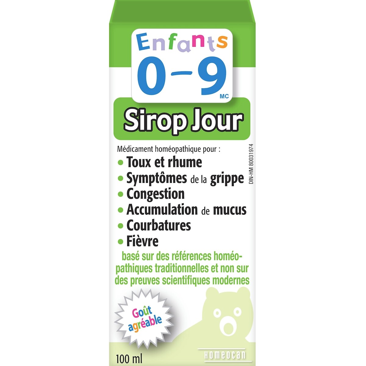 Enfants 0-9 Sirop Jour