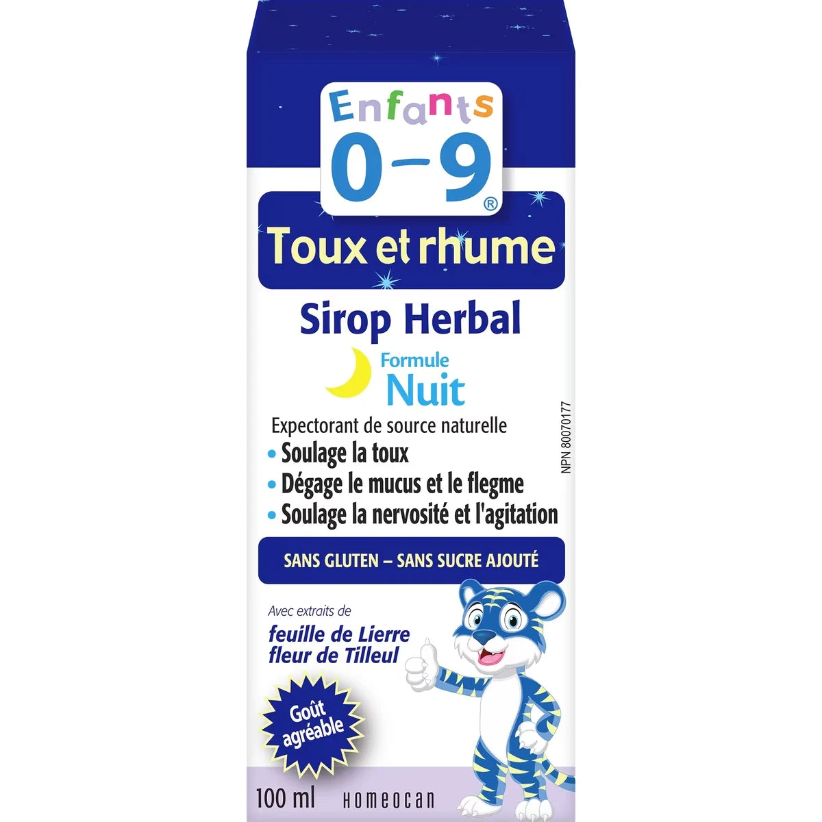 Toux et rhume Sirop Herbal Formule Nuit