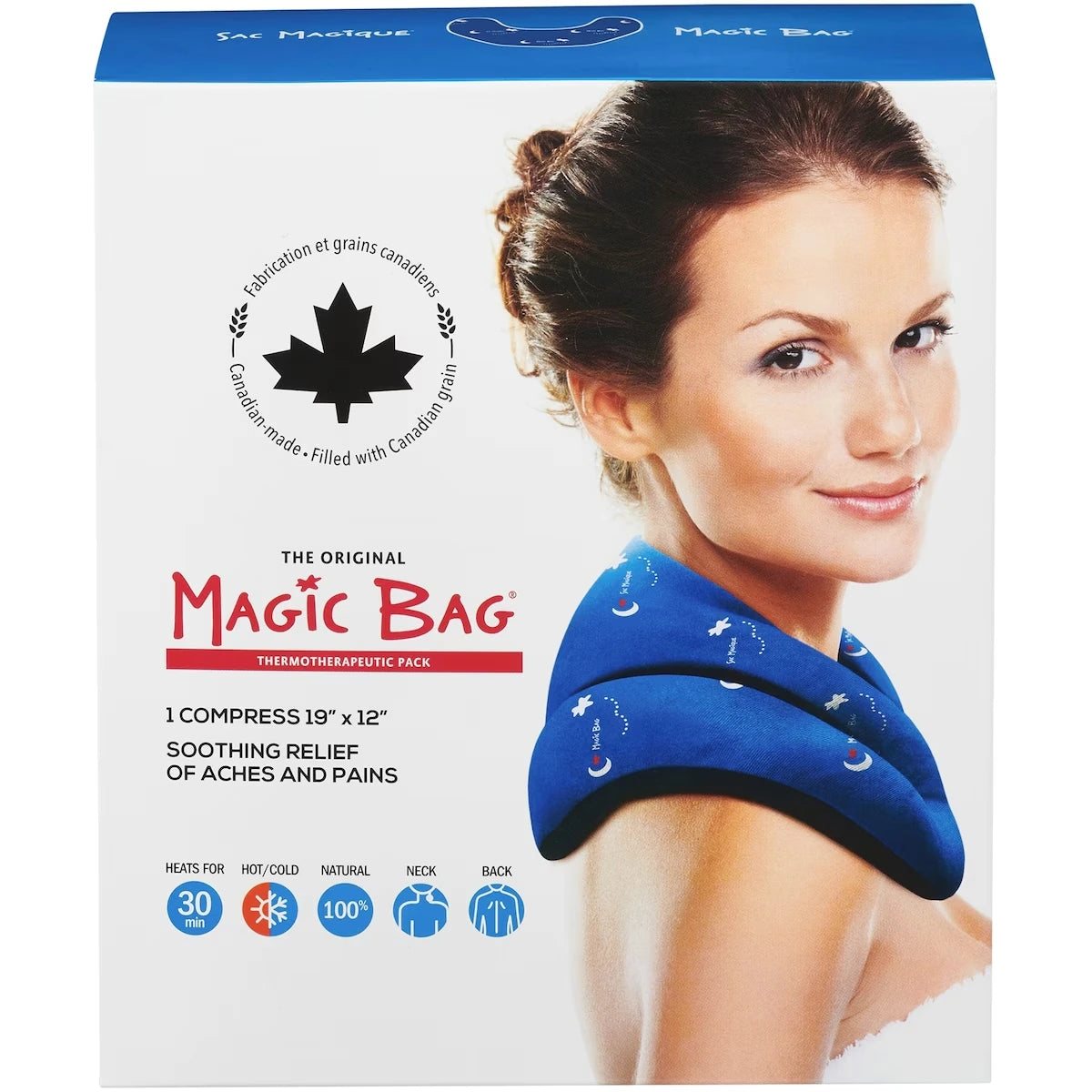 Sac Magique cou & dos compresse chaude ou froide 48cm x 31cm