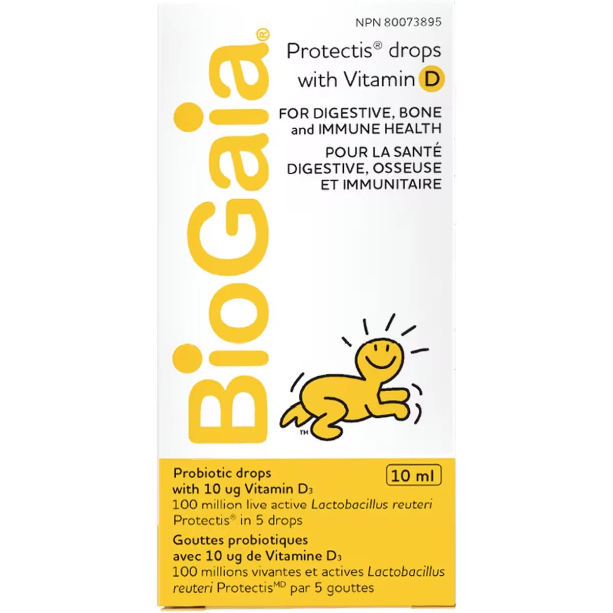 Protectis Gouttes Probiotiques Avec Vitamine D3 10Ml