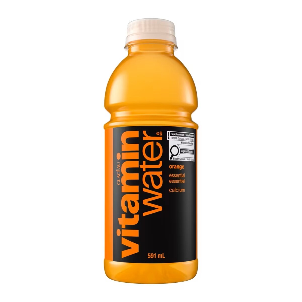 Boisson à l'eau enrichie de nutriments essentiel orange