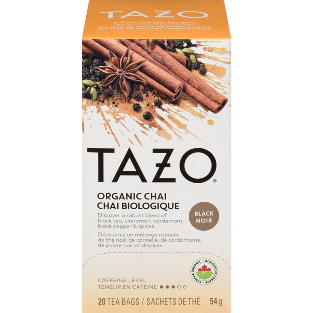 Thé noir chai biologique