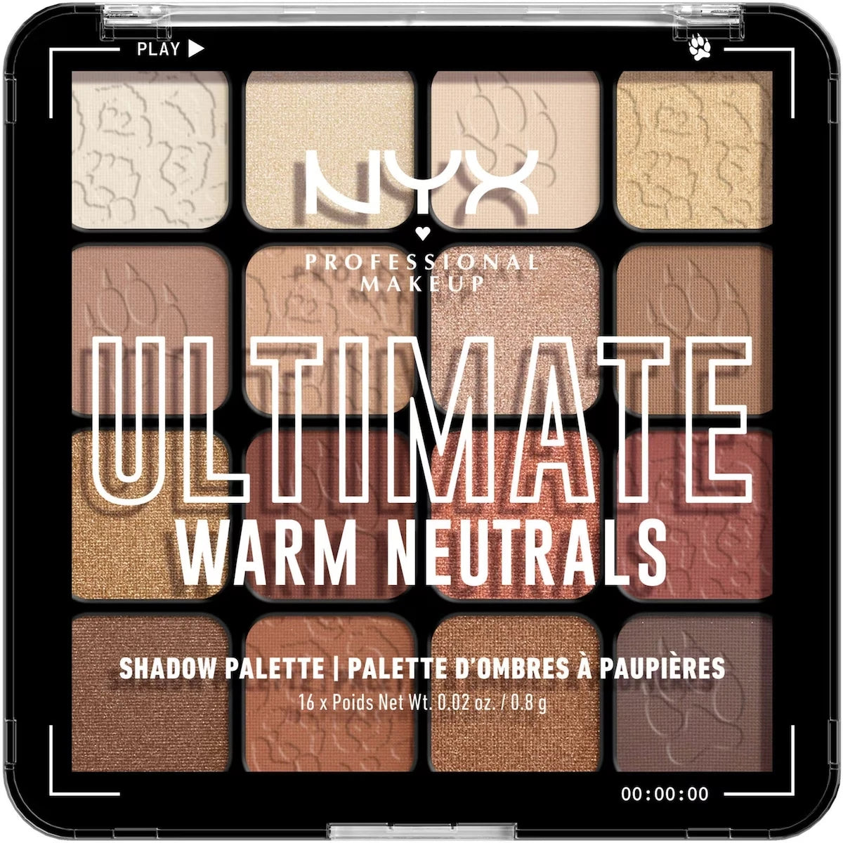 Ultimate Shadow Palette, 16-Shade Eyeshadow Palette, Vegan Formula