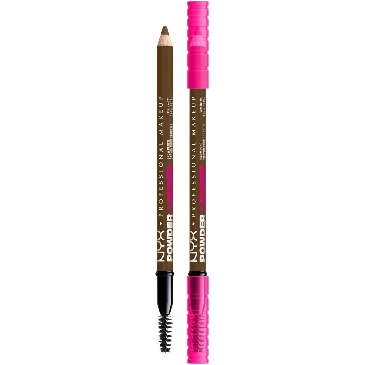Powder Louder, Brow Pencil, 12HR Wear, Buildable Thickening Micro-Fibers, Soft Matte Pigments, Natural Brow Look, Vegan Formula