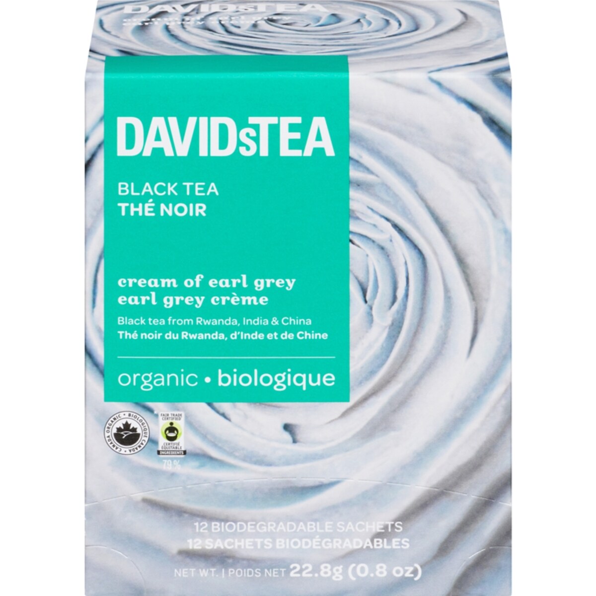 Thé noir earl grey crème biologique