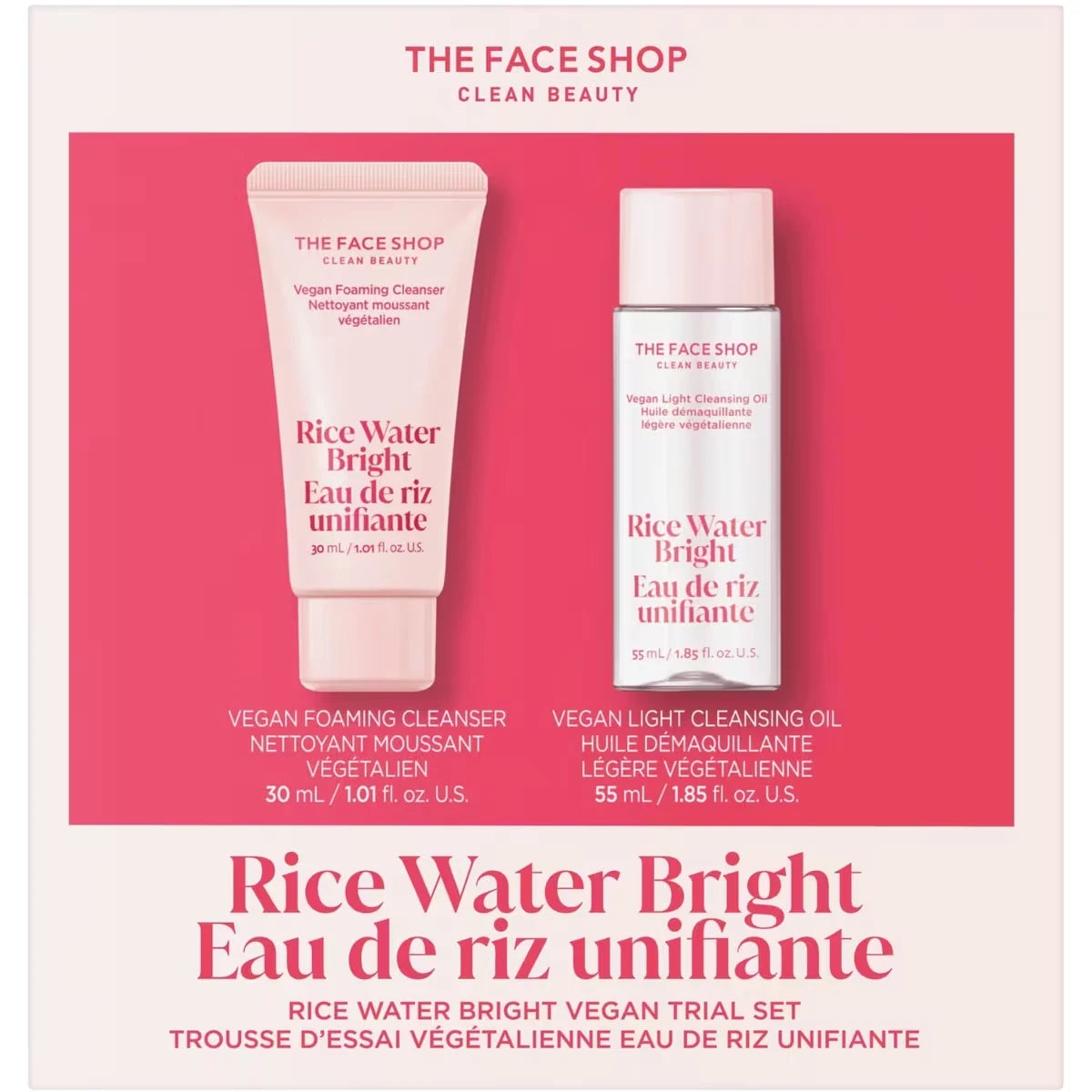 Trousse d'essai vegetalienne eau de riz unifiante