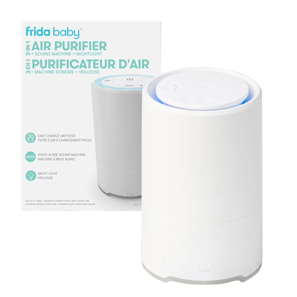 Purificateur D’Air + Machine À Bruit + Veilleuse 3-en-1