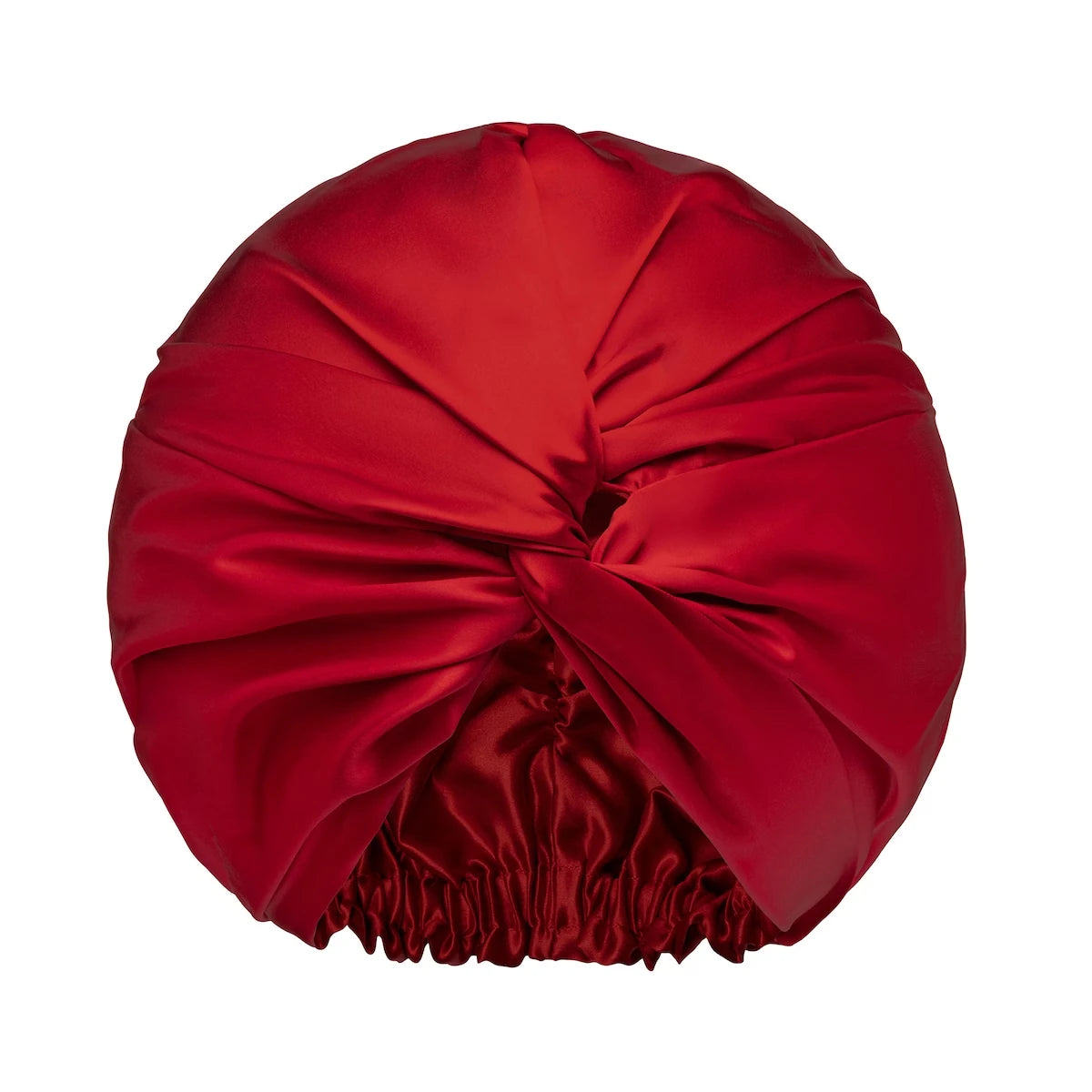 slip turban pure soie - Scarlet