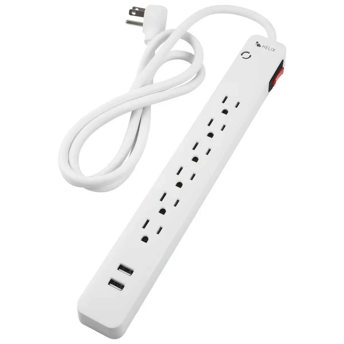 Parasurtenseur a 6 prises avec deux ports USB-A
