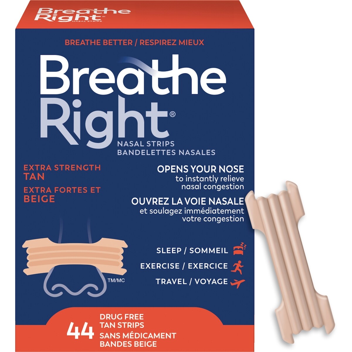 Bandelettes Nasales Extra Fortes et Beige