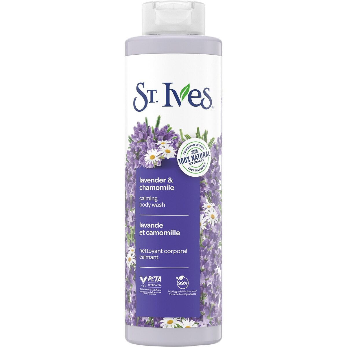 Nettoyant corporel apaisant à la lavande et la camomille pour femmes, 22 oz liq.