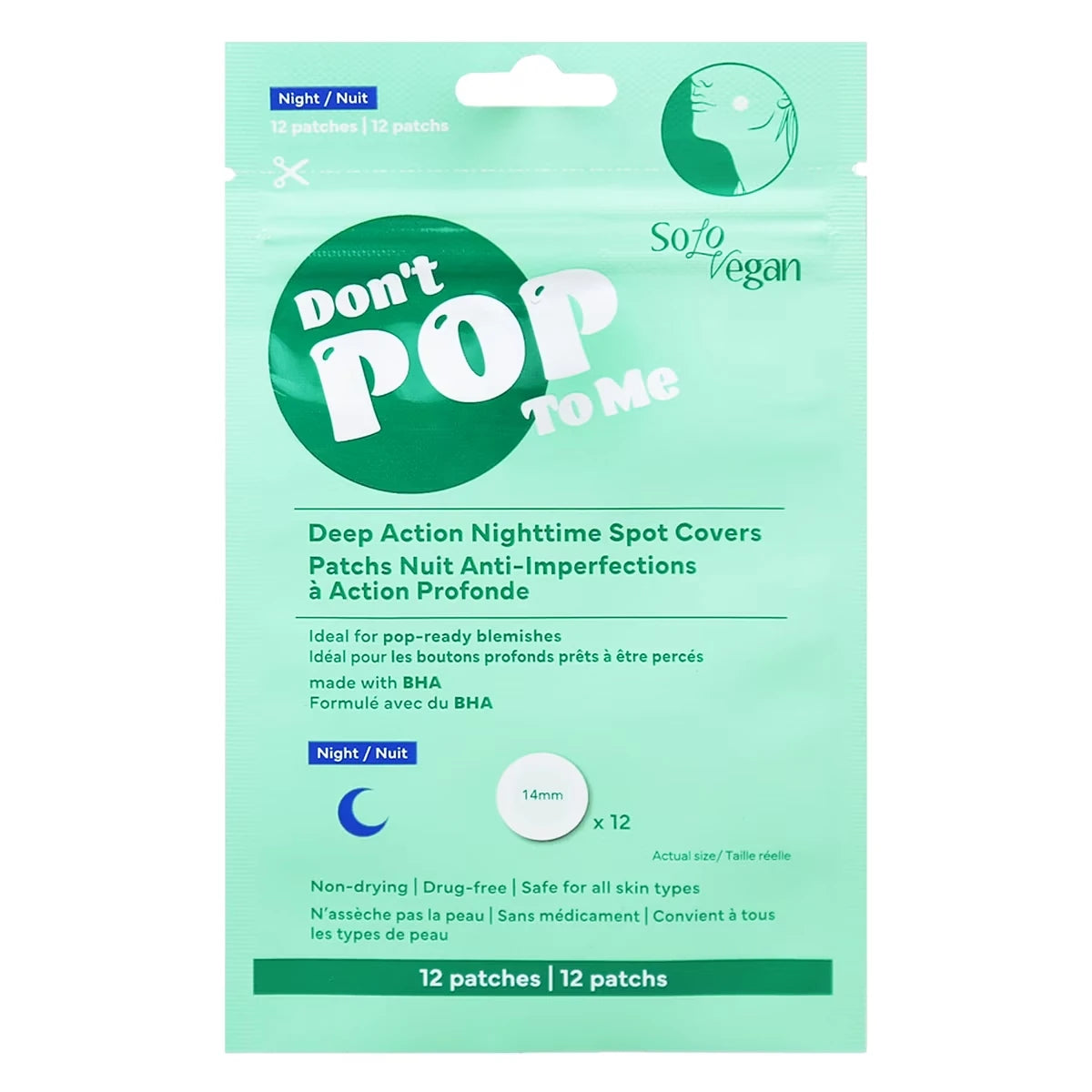 Don't POP To Me Nighttime Spot Covers, 12ct