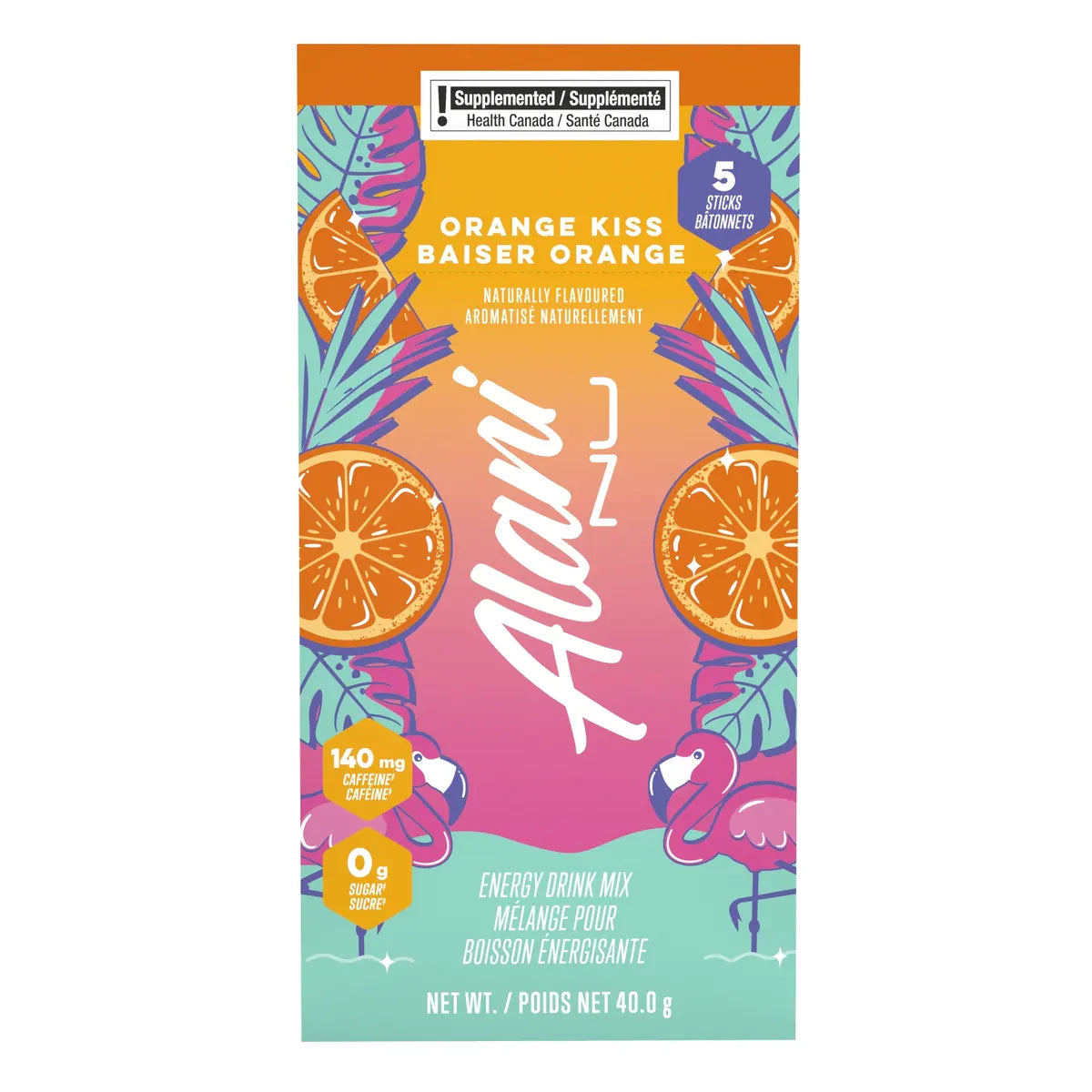 Baiser Orange Énergie Bâtonnets