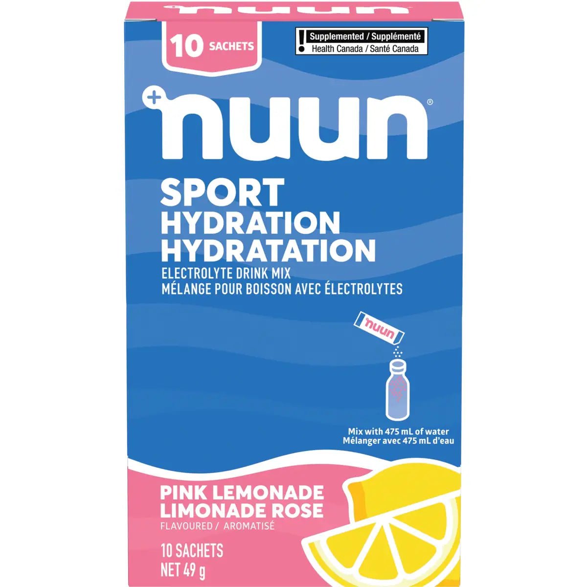 Poudre de sport Limonade aux fraises