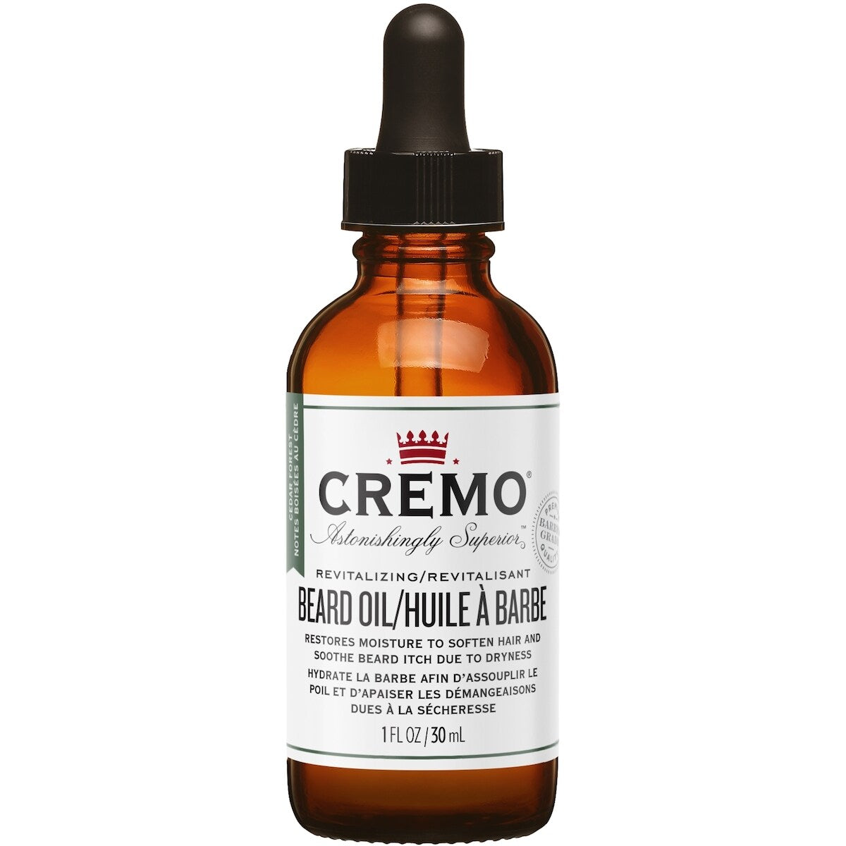 Huile à barbe revitalisante au parfum de notes boisées de marque