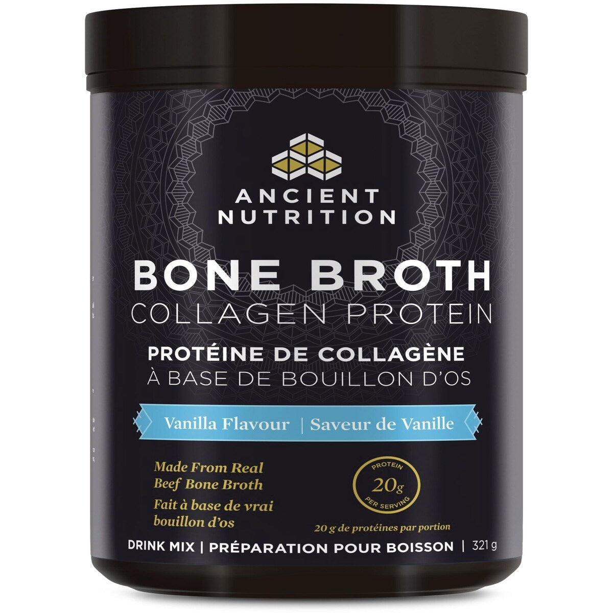 Protéine de Collagène a base de bouillon D'os - Saveur de Vanille