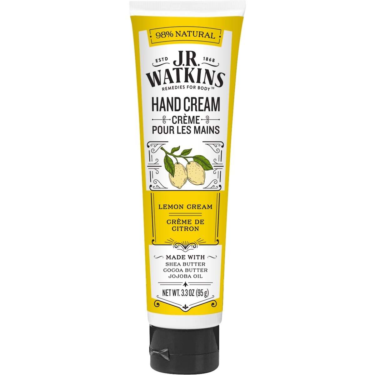 JR Watkins crème pour les mains de citron 95g