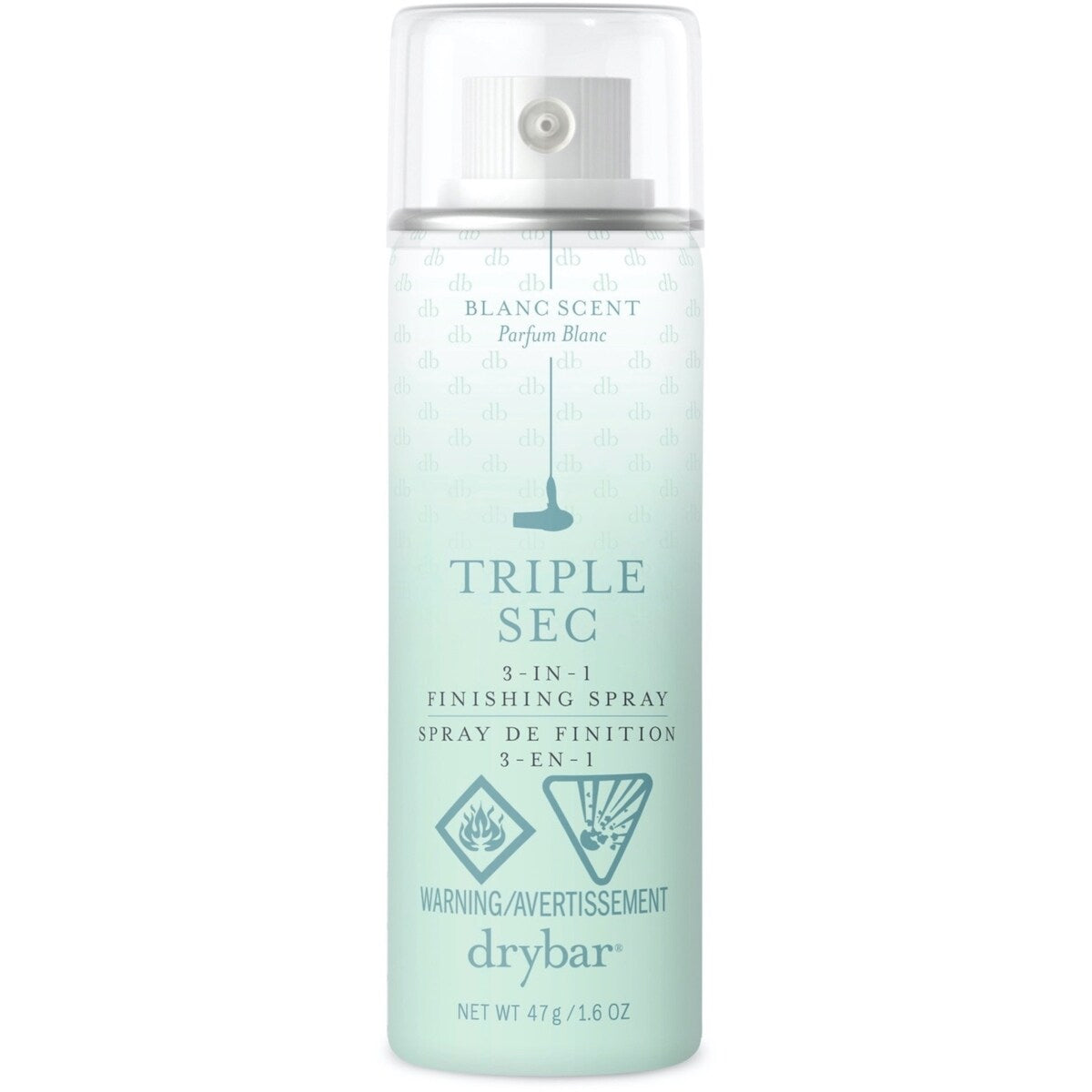 Format Voyage - Triple Sec Spray de Finition 3-en-1 Parfum Blanc