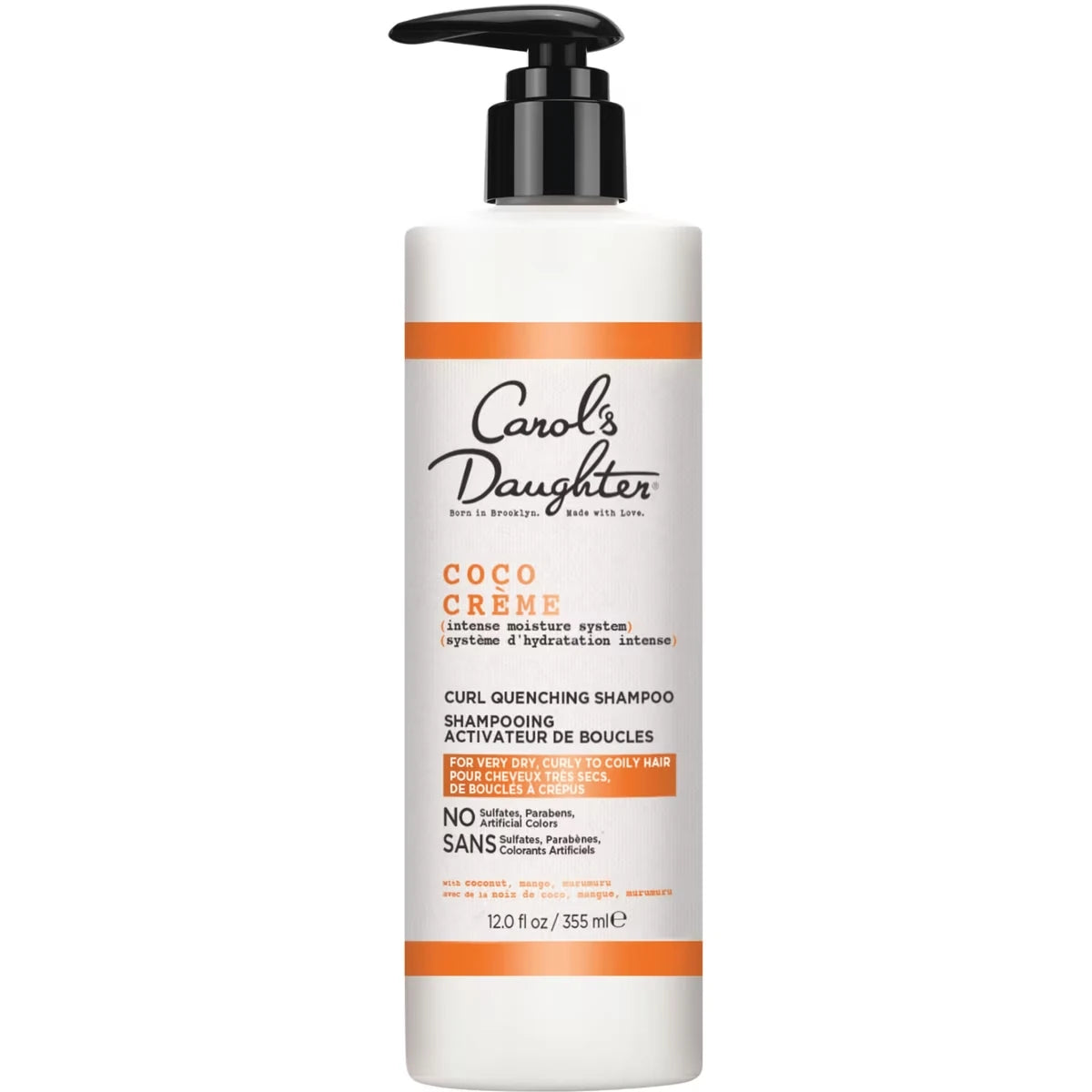 Coco Crème Shampooing quotidien Hydratant avec l'Huile de noix de coco