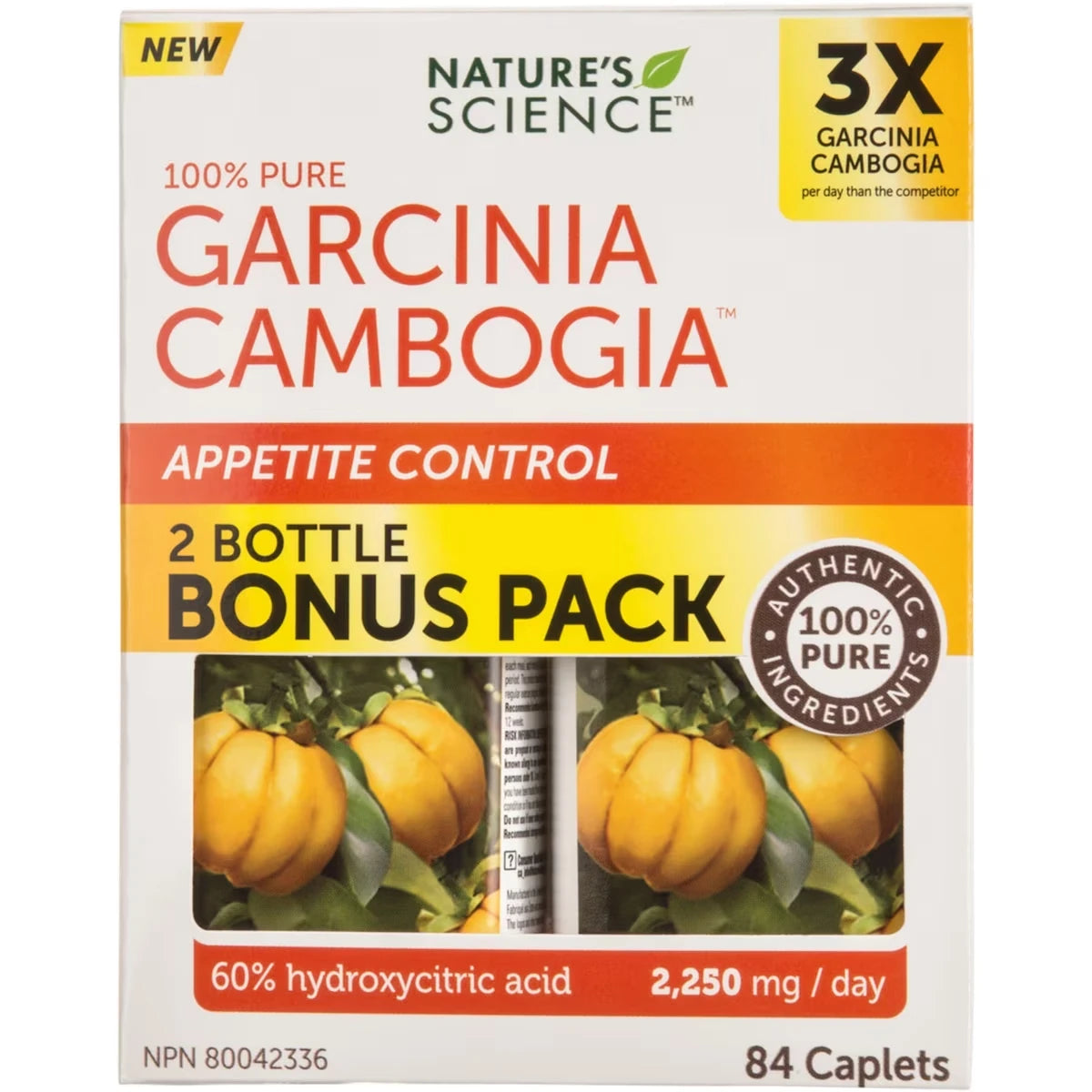Nature's Science 100% Pur Garcinia Cambogia Contrôle de l'Appétit