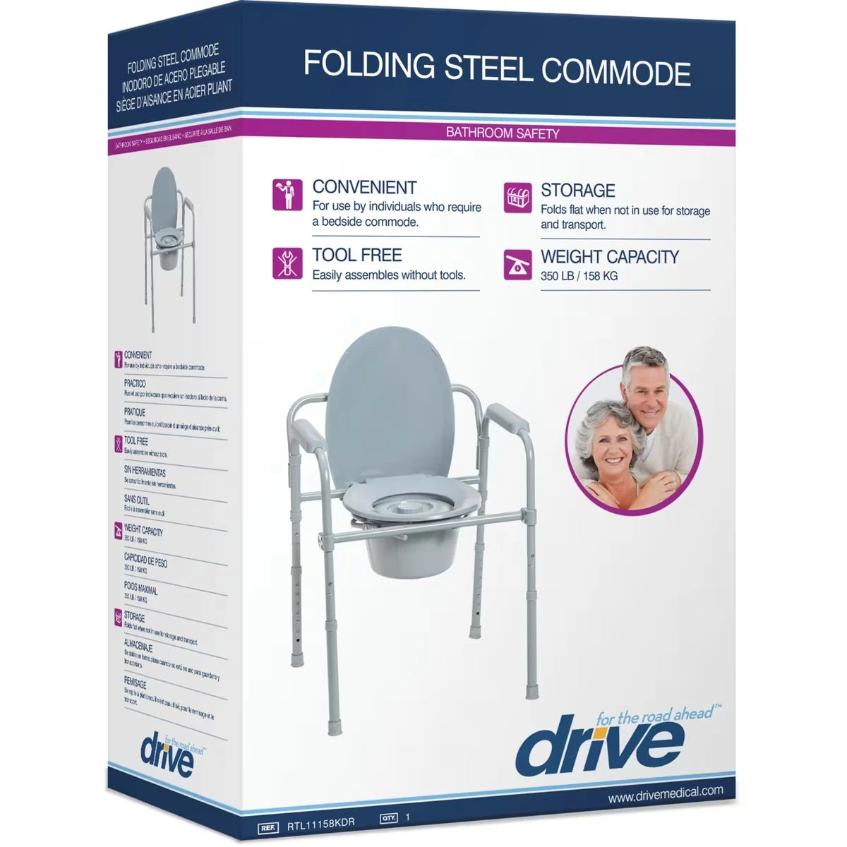 Commode pliante en acier