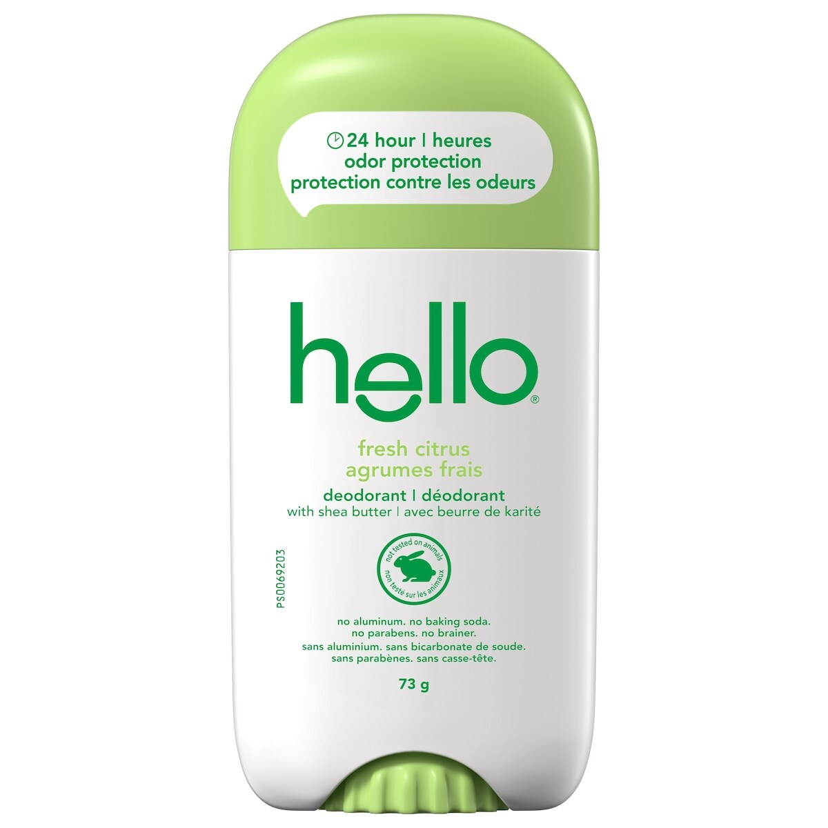 Déodorant HELLO agrumes frais avec du beurre de karité