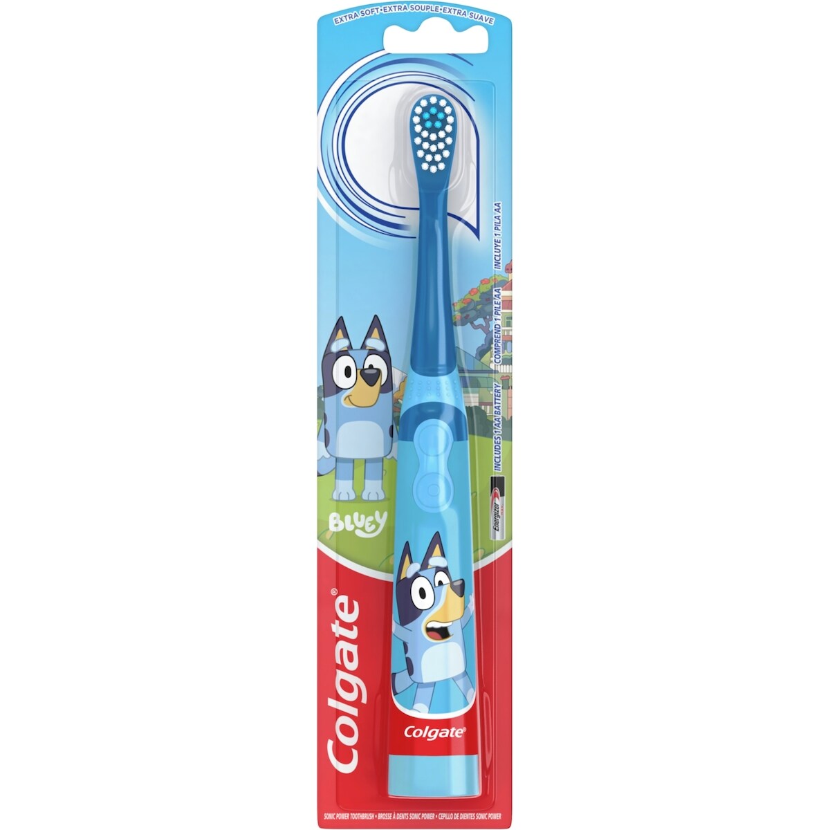Brosse à dents à piles extra souple pour enfants, Bluey