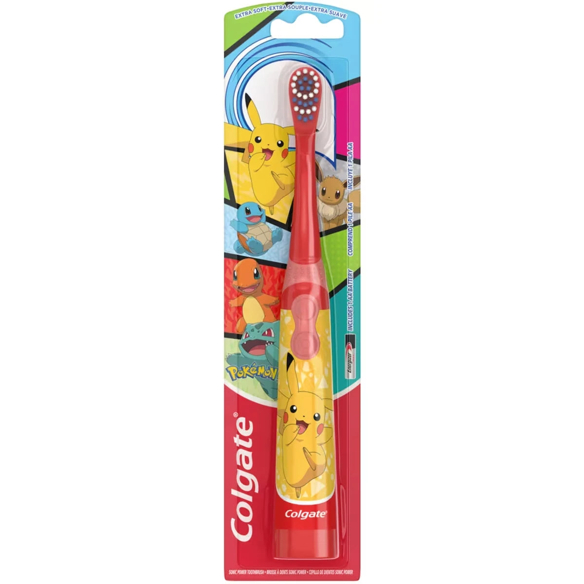 Brosse à dents vibrante alimentée pour enfants Colgate Pokémon
