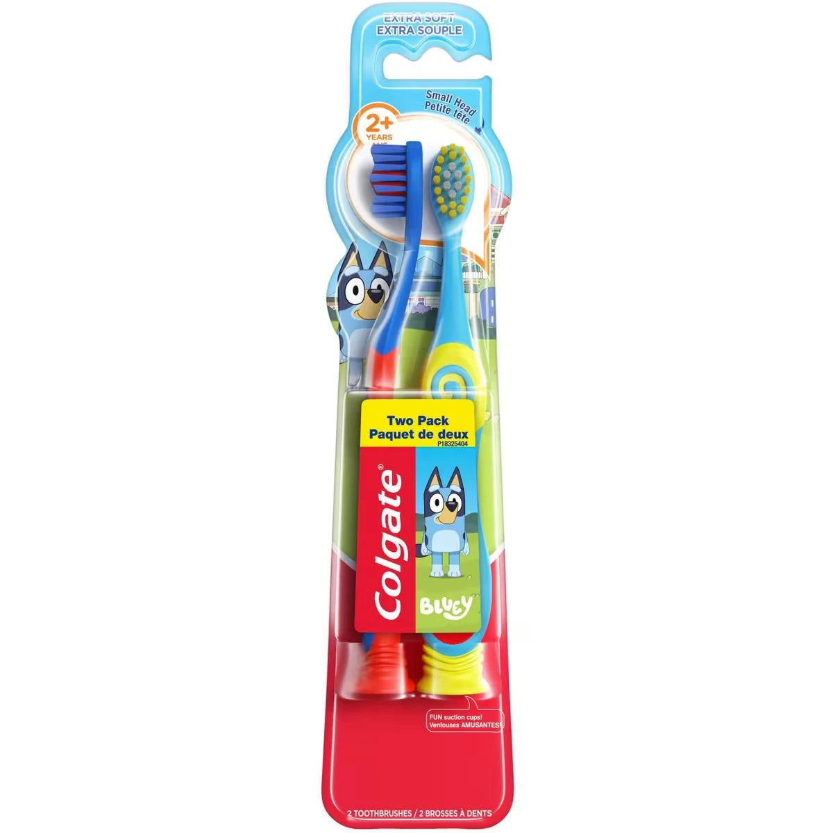 Brosse à dents extra souple pour enfants Bluey, pour enfants de 5 ans+, paquet de 2