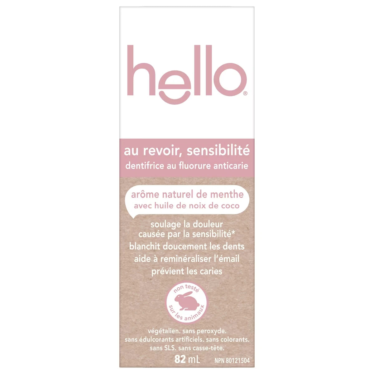 Dentifrice Hello Au revoir Sensibilité