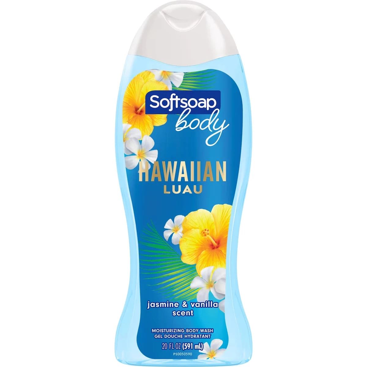Gel douche hydratant Banquet hawaïen, Parfum de jasmin et de vanille, bouteille de 20 oz