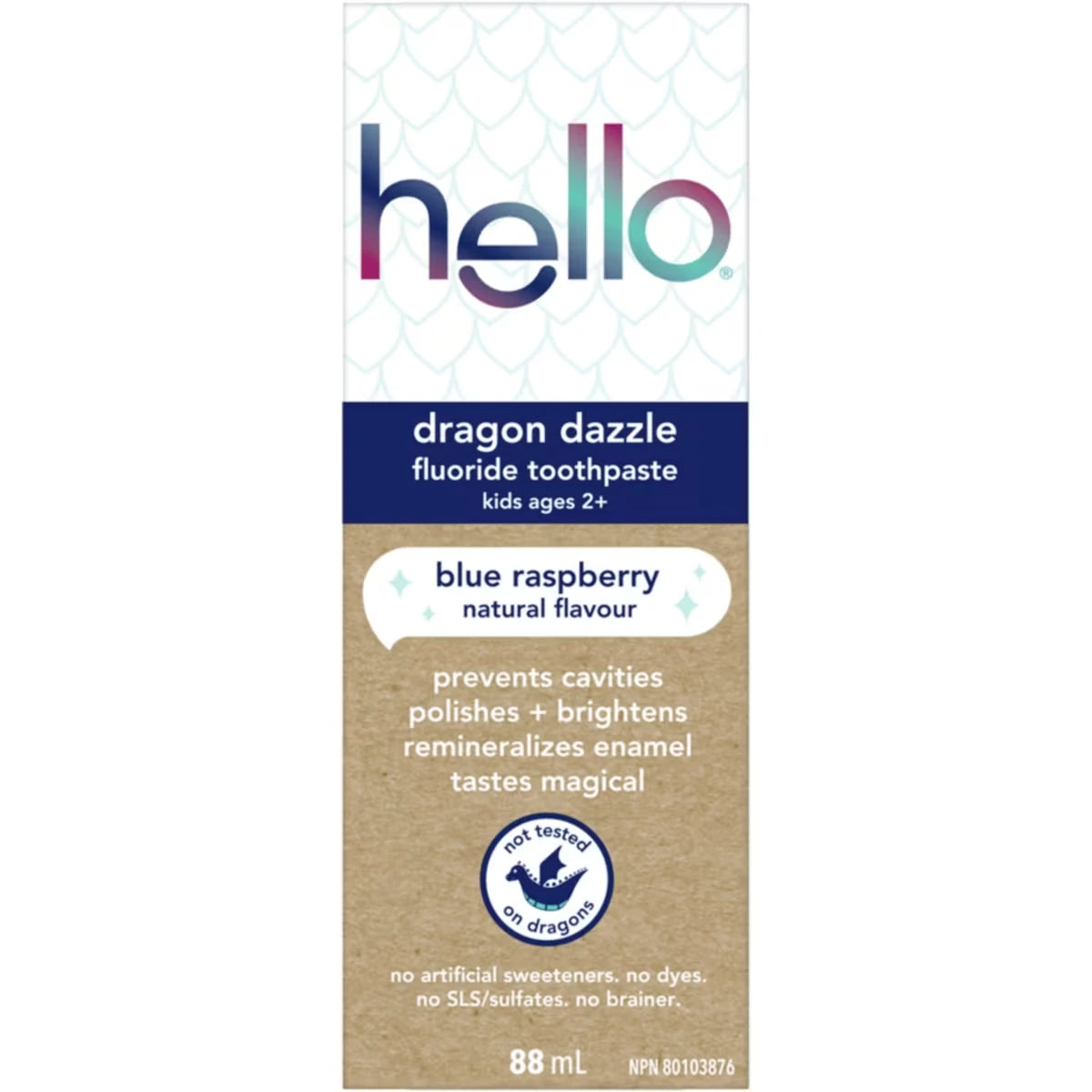 Dentifrice au Fluorure Dragon Éblouissant pour Enfants