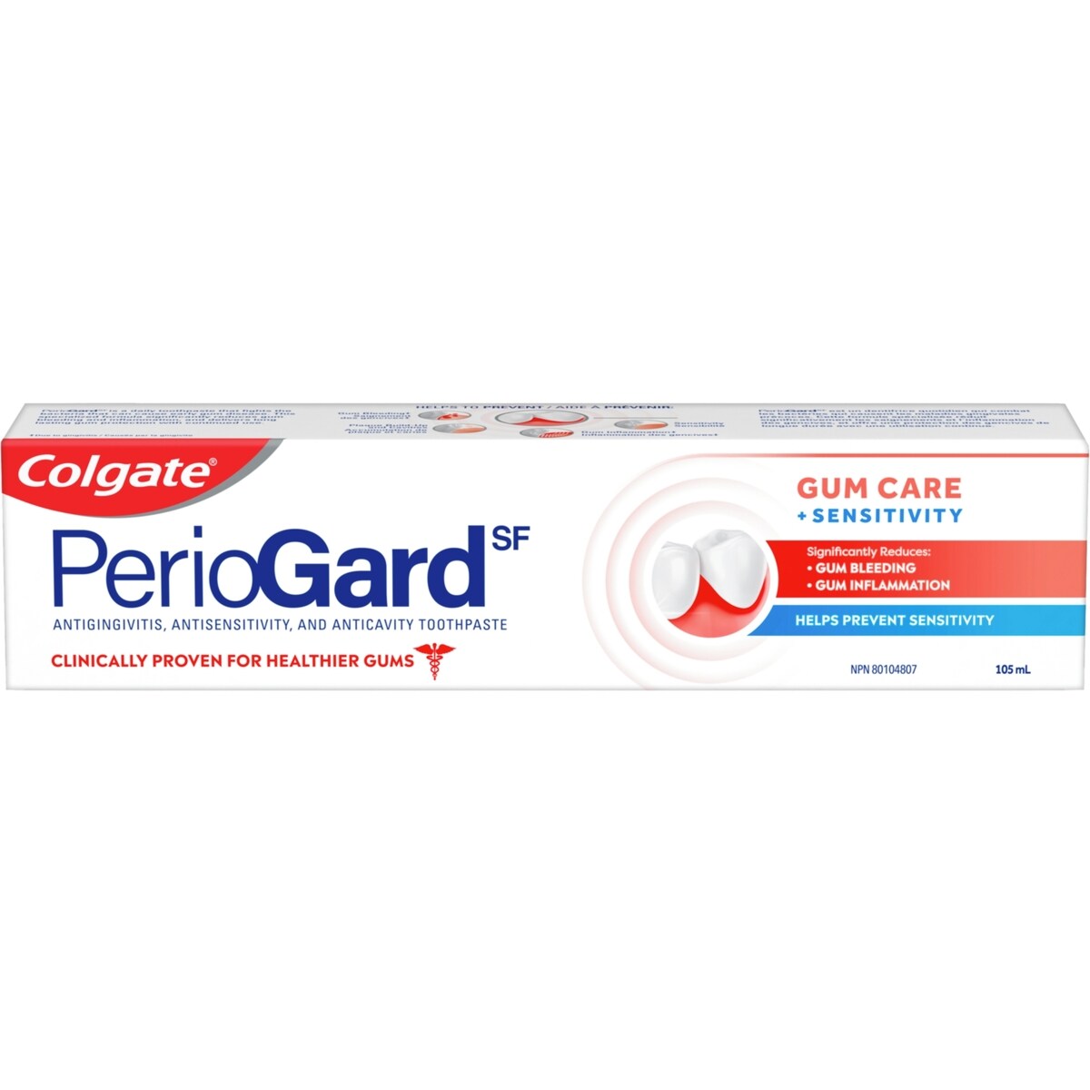 PerioGard SF Dentifrice, Gencives et la Sensibilité