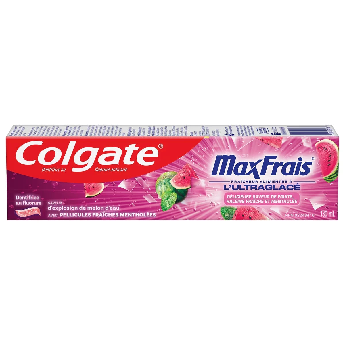Dentifrice au fluorure MaxFresh, Explosion De Melon D'eau