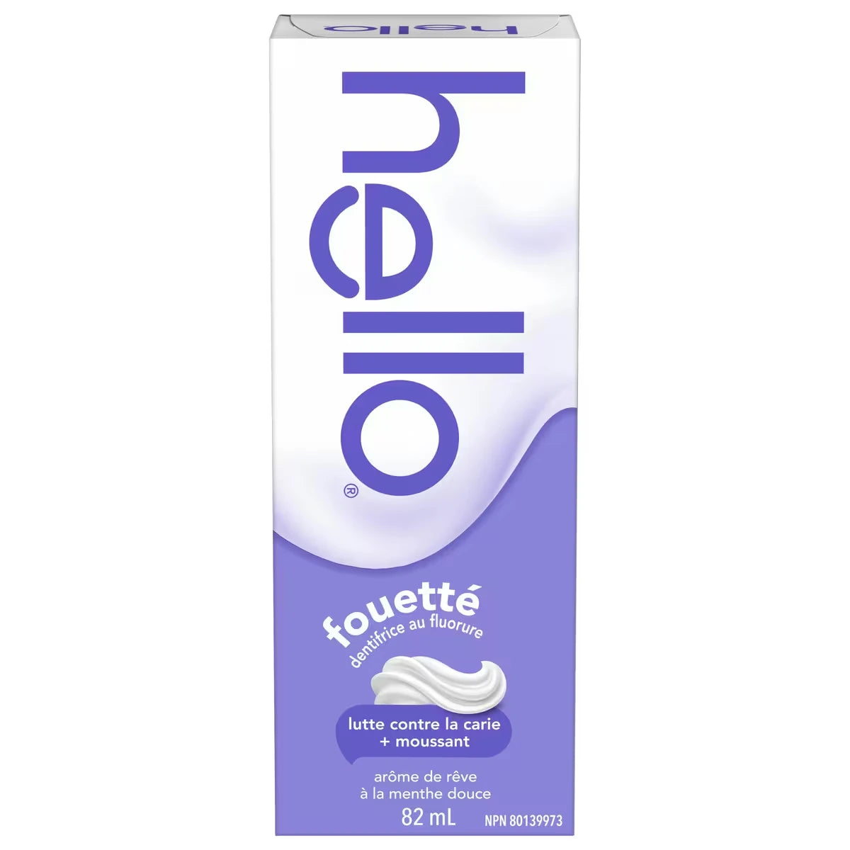 Dentifrice au fluorure moussant, dentifrice moussant Menthe douce