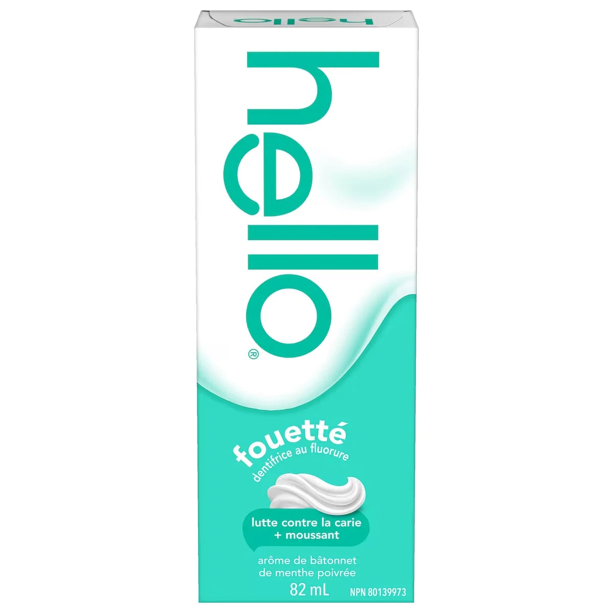 Dentifrice au fluorure moussant, Bâtonnet de menthe poivrée