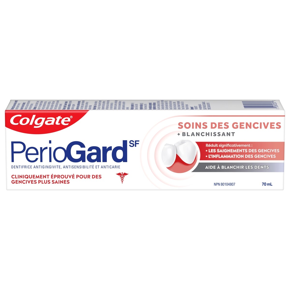 Dentifrice blanchissant PerioGard SF Gum Care Plus