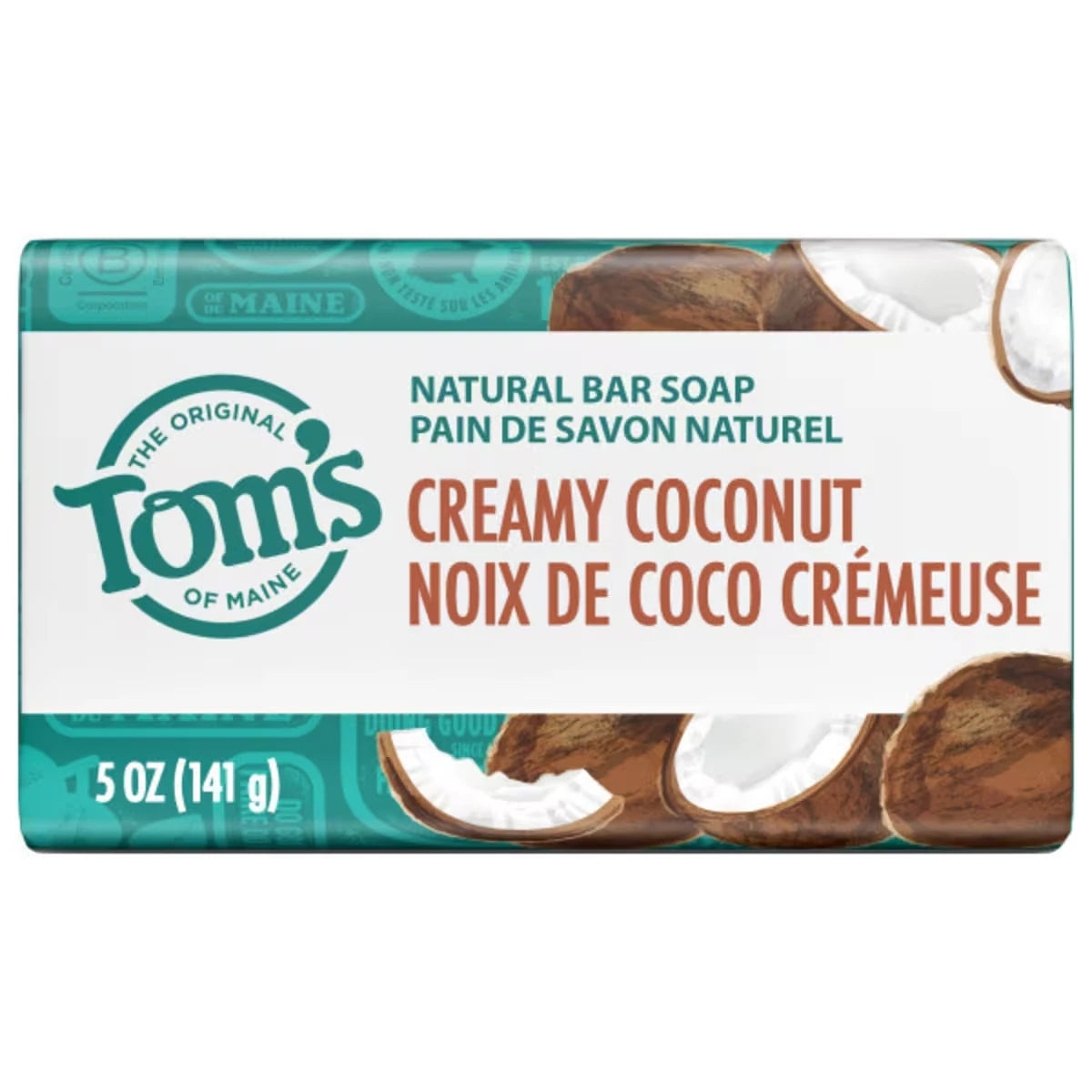 Pain de savon naturel Noix de coco crémeuse